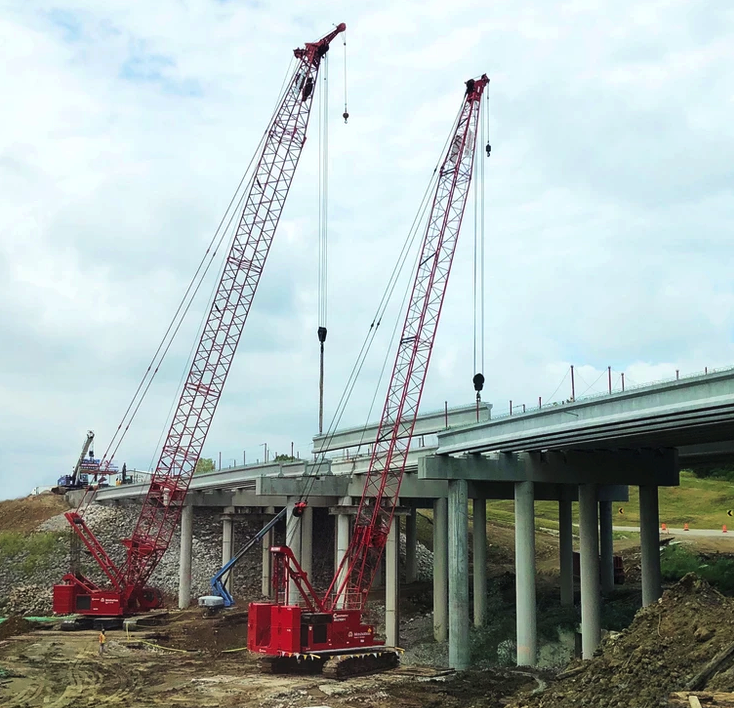 Manhattan Road & Bridge has boosted its fleet with four MLC100-1 lattice-boom crawler cranes.