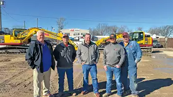 Key members of Ark Wrecking Co. of Oklahoma include President Scott Morgan, Project Manager Chris Lebow, Project Manager/Estimator Brent Morgan, Shop Supervisor Dustin Morgan and Chief Mechanic Huey Colbert. 